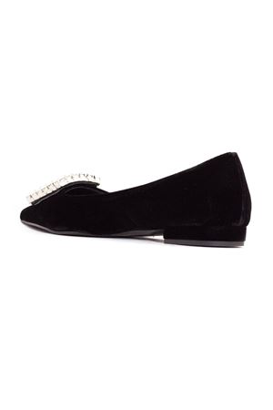 Amaia black velvet ballerina shoes ROBERTO FESTA | AMAIANERO